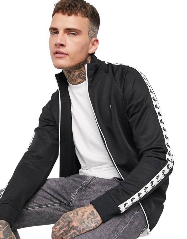 Ζακέτα Μαύρη FRED PERRY - XXL