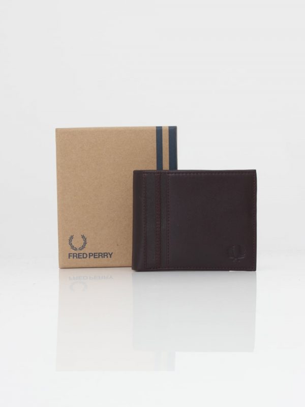 Πορτοφόλι Καφέ Δέρμα FRED PERRY - one size